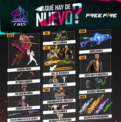 proximos eventos en free fire con diamantes gratis no te los pierdas